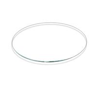XOBRJQZ Tablero de Mesa de Vidrio Templado Redondo, Vidrio Transparente Pulido Plano, Protector de Mesa para Mesa de Comedor, Patio y Mesa Auxiliar(850mm(34In))