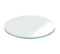 XOBRJQZ Tablero Redondo De Vidrio Templado, 8 Mm De Grosor - Borde Pulido, Mesa De Comedor De Vidrio Que Reemplaza para Mesa De Auxiliar(450mm(18In))
