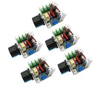 xocome 2000W Controlador de velocidad del motor de CA 50-220V 25A Regulador de voltaje ajustable Regulador electrónico Regulador del termostato (5 unidades)