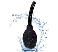 xocome Kit de enema de silicona de 310 ml, alivio del estreñimiento reutilizable para hombres y mujeres, color negro