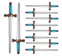 XoeLLe 10 Piezas Espadas Inflables, Espadas Inflables de Juguete, Espada Samurai Inflable Espada Juguetes Inflables para Niñas Niños Cumpleaños Fiesta Temática Cosplay (A)