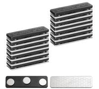 XoeLLe 15 Piezas Clips para Mosquitera, Imanes para Mosquiteras, Cinta Magnetica Adhesiva, Clip de Instalación sin Taladrar, Reutilizable Cinta, Ideales para Cocinas, Balcones, Salones y Dormitorios