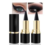 XoeLLe 2 Piezas Maquillaje Liner, Eyeliner Waterproof, Lápiz Delineador de Gel de Lapiz de Ojos, Delineador de Ojos Waterproof, Eyeliner Negro Resistente Al Agua Gel Delineador de Ojos (Negro)