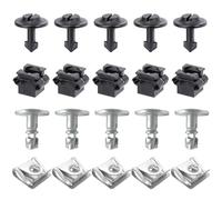 XoeLLe 20 Piezas Fijador Tornillos y Tuercas de Protección del Motor, Cubierta Inferior Escudo de Fijación, Clips Retención Coche Kit de Reemplazo Compatibles con A4, A6, A8, TT