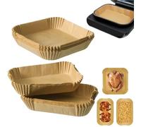 XoeLLe 200 unidades de papel de horno para freidora de aire caliente Airfryer para freidora de aire caliente Philips 3000/5000 Serie 6L/3L, compatible con Tefal Easy Fry 5,2/3,1L, accesorio para