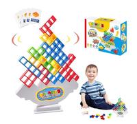 XoeLLe 32 Piezas Tetra Tetris Tower, Bloques de Tetris, Juguetes de Montessori, Juguetes Educativos, Juguete Apilables de Equilibrio, Adecuado como Juego de Torre en Equipo para Adultos o Niños