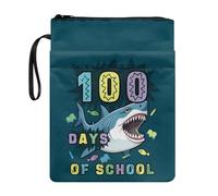 Xoenoiee Funda de libro con patrón de tiburón para amantes de los libros, fundas de libros para libros de tapa blanda, bolsa protectora de libros con cremallera, funda de libro para profesores y
