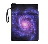 Xoenoiee Wonderful Universe Print Book Sleeve Book Cover with Zipper and Front Pocket, Book Sleeve Covers for Paperback, Book Lovers Gift, 11.4 * 8.7 Inch