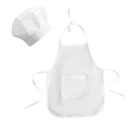 Xoeryoy 2 unids/Set Traje de Chef para bebé, Bonito Gorro de Chef Suave para niños pequeños y Delantal para sesiones de Fotos y Disfraces de niños de 1 a 2 Meses
