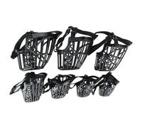 Xoeryoy 7 Uds bozales para Perros antimordidas bozal de Cesta Transpirable de plástico Ajustable Diferentes tamaños para Perros pequeños, medianos, Grandes y Extra