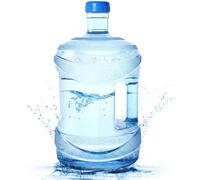Xoeryoy Botella de Agua de un galón, Jarra de Agua de plástico vacía de un galón con Tapa de Rosca y Mango Integrado para hervidor más Fresco, Tina de Almacenamiento, 7, 5 L; 1