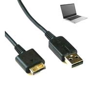 Xoeryoy Cable USB compatible con VITA PSV Cable de sincronización de transferencia de datos adaptador de corriente Negro 1, 2 M