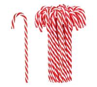 Xoeryoy Decoraciones navideñas con Bastones de Caramelo, 20 Piezas, Bastones de Caramelo navideños Rojos y Blancos de 5, 9 Pulgadas, Decoraciones portátiles para árboles Colgantes; 1