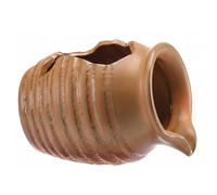 Xoeryoy Escupedor de Fuente, escupedores de Estanque de cerámica Hechos a Mano para estanques pequeños, Fuente de Agua Interior, marrón Claro, pequeño (sin Bomba)