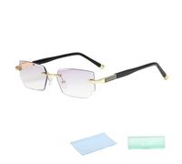 Xoeryoy Herramienta de ayuda para la visión de precisión, asistencia de enfoque ajustable, gafas de enfoque automático, gafas de lectura autoajustables, doradas