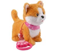Xoeryoy Juguete para Perro Que Camina para niños con Correa, Adorable Cachorro Shiba Inu con 8 música, Sonidos eléctricos realistas, compañero de pequeñas Mascotas para niños y niñas