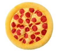 Xoeryoy Juguete Realista para Perros de Pizza con chirriador, Juguete Interactivo de Peluche de Pizza para Perros y Gatos pequeños, Animal de Peluche Suave para Jugar en Interiores y Limpiar los di