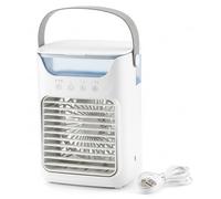 Xoeryoy Mini AC, Mini Aire Acondicionado, Aires Acondicionados Portátiles para Automóvil con Tanque De 700 Ml, Modos De Enfriamiento por Hielo Y Agua, Enfriador De Escritorio con Alimentación USB P