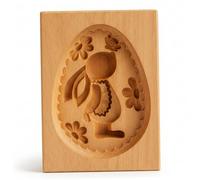 Xoeryoy Moldes de Madera para Galletas, Huevo de Pascua, Conejo, Forma de Galleta, Prensa Multiusos para Galletas, Fondant, Pasteles de y Decoraciones para Hornear