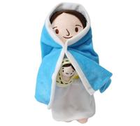 Xoeryoy Muñeca de Peluche de Jesús, muñeca Linda de María con el Niño Jesús de 13 Pulgadas, Peluche Suave, Juguetes Cristianos religiosos para niños Bautizo Pascua