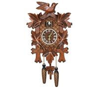 Xoeryoy Reloj de cuco con colgante de pájaro que trabaja, reloj de pared, relojes de cuco de madera, relojes de pared Coo Coo con modo nocturno, para sala de estar, dormitorio, inauguración de la casa
