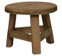 Xoeryoy Taburete para Plantas, Taburete Redondo de Madera de 7x6 Pulgadas, pequeño Decorativo rústico de Madera para Maceta suculenta de bonsái de Interior, hogar, jardín, Patio