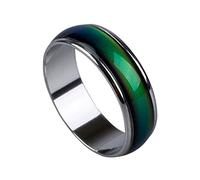 Xoeryoy Temperatura del anillo de ánimo afecto de color cambio de color emoción sentimiento de joyería para mujeres hombres