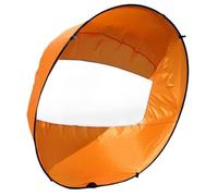 Xoeryoy Vela de Kayak, panorámica de Remo Plegable de 42 Pulgadas con Ventana Transparente, Canoa de Sombra de Kayak para Canoa de velero en Bote, Naranja