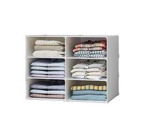 XOKOTAKI Estantería Modular, Organizador de Ropa para Armario, Estante para Habitación, Recibidor. Estantería de Almacenamiento para Hogar, Pasillo, Dormitorio. 6 Módulos.