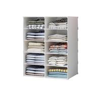 XOKOTAKI Estantería Modular, Organizador de Ropa para Armario, Estante para Habitación, Recibidor. Estantería de Almacenamiento para Hogar, Pasillo, Dormitorio. 10 Módulos.