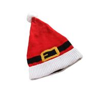 Xoktlde Gorro de Navidad para perro, tejido suave, cómodo tejido de punto, ejemplar para fotos de vacaciones y uso regular