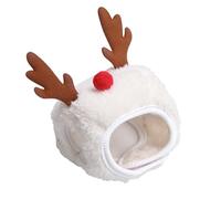 Xoktlde Sombrero de perro con pompones coloridos, sombrero para la cabeza, gorro de árbol de mascotas de Navidad, accesorios para disfraz de fiesta
