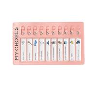 Xoktlde Tabla de rutina diaria para niños, tabla de gestión del tiempo de 12 x 20 cm, tabla de programación visual para planificación diaria de rutina, tabla educativa de establecimiento de objetivos