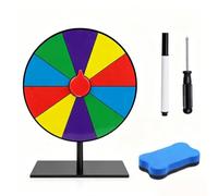xolear 20cm Portátil Ruleta de la Suerte Multicolor 10 Ranuras