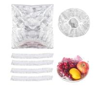 xolear 300 Piezas Bolsas Conservación Fresca, Reutilizable Transparente Bolsas de Conservación Fresca, Diseño boca Elástica Cubiertas para Alimentos, para Alimentos y Restos