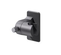 xolear Alyvisun Universal Soporte Ducha, Soporte de Ducha de Mano sin Taladrar, Impermeable Adhesivo Resistente que no Deja Rastro, 360° Rotar Bracket para Grifos y Duchas Baño, Gris Pistola