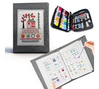 xolear kit de Bordado para Principiantes con Sewing kit, Embroidery Stitch Book con más de 100 Puntadas de Bordado e Instrucciones, Libro Costura para Principiantes y Aficionados a las Manualidades