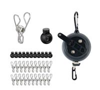 xolear Tendedero Portátil, 10 M, Tendedero Portátil de Viaje y 20 Pinzas, Cuerda Tender Ropa Exterior, Cuerda Tender Acampar para Aire Libre, Viaje Jardín Hoteles