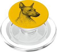 Xolo Dog Line Art Xoloitzcuintle Mexicano sin Pelo canino PopSockets PopGrip para MagSafe