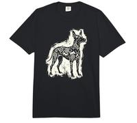 Xoloitzcuintli Perro Mexicano Sin Pelo Azteca Xolo Linocut Comfort Colors Adult Heavyweight T-Shirt