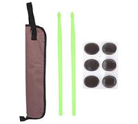Xolsurg Drum Mute Mute Pad Drumstick Bag Set para Bateristas Nylon de Tela Oxford