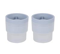 Xolsurg redonda de bola de hielo flexible que hace moho para la cocina azul 2 piezas de alimentación de grado