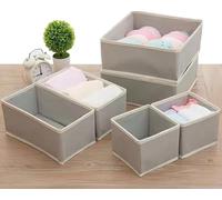 XongSyue organizador cajones, 6 pcs Organizador Ropa de Tela Cajas, Organizador Armario, organizador ropa interior, almacenamiento plegable, separadores de cajones para pantalones vaqueros, camiseta