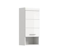 xonox.home Armario Colgante para Cuarto de baño, Color Blanco, 37 x 79 x 24 cm