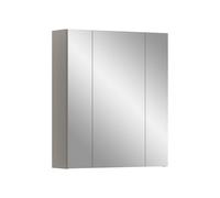 xonox.Home - Armario con Espejo Ice 60 x 70 x 18 cm en melamina y Cachemira Mate - Elegante Espejo de baño con Espacio de Almacenamiento - Reflejo de luz Ideal, diseño Moderno y un enriquecimiento
