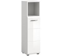 xonox.home Armario de pie Alto, Color Blanco Brillante, Aprox. 30 x 110 x 30 cm