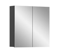 xonox.home Armario, Superficie del Espejo Frontal Cuerpo Gris NB, ca.60x60x15 cm