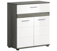 xonox.home Blake - Cómoda para Cuarto de baño (35 x 79 x 31 cm), Color Blanco Brillante