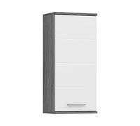 xonox.home Blake X02B2721 - Armario Colgante para baño (35 x 77 x 25 cm), Color Blanco Brillante