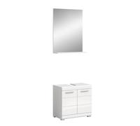 xonox.Home - Combinación de baño de 2 Piezas Scout en Color Blanco Brillante - Elegante Juego Completo para el baño - armonioso, Funcional y de diseño Recto
